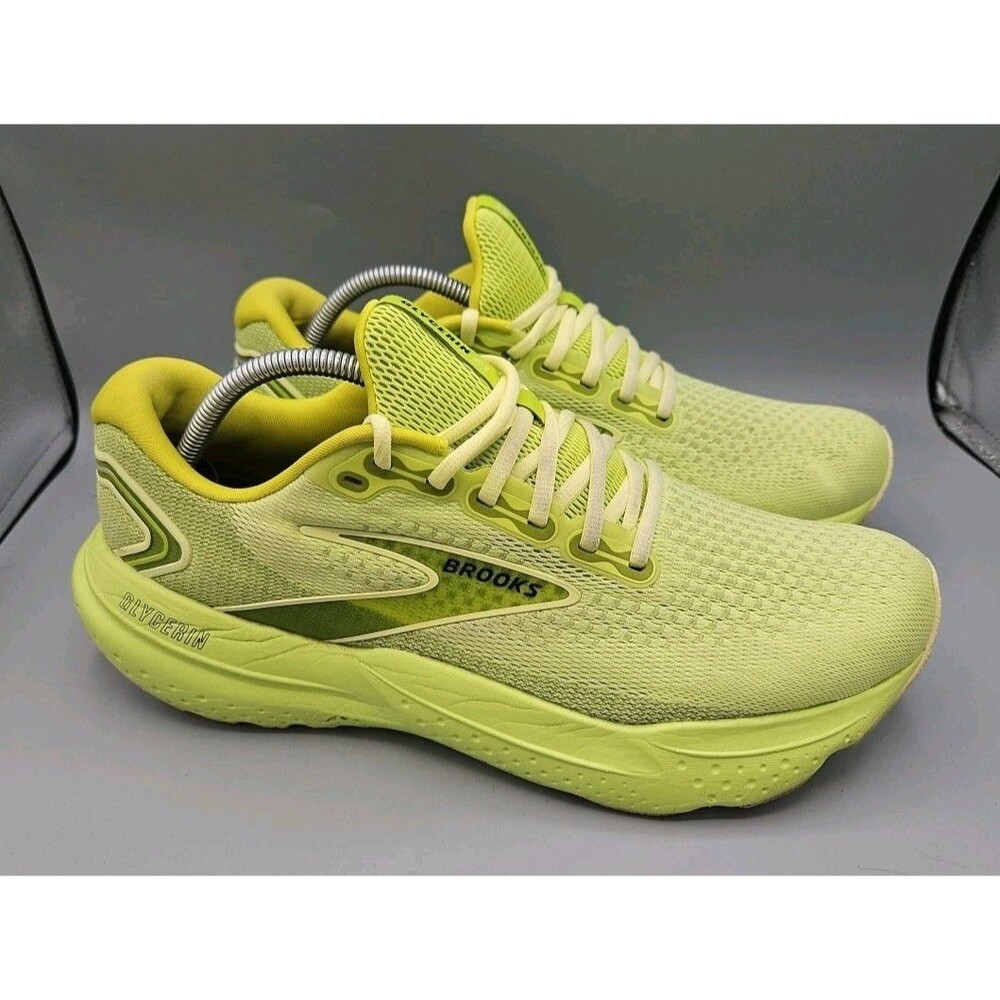 Brooks Glycerin 21 1104191D366 Pale Yellow Lime Men Size 11 M Running DNA LOFT